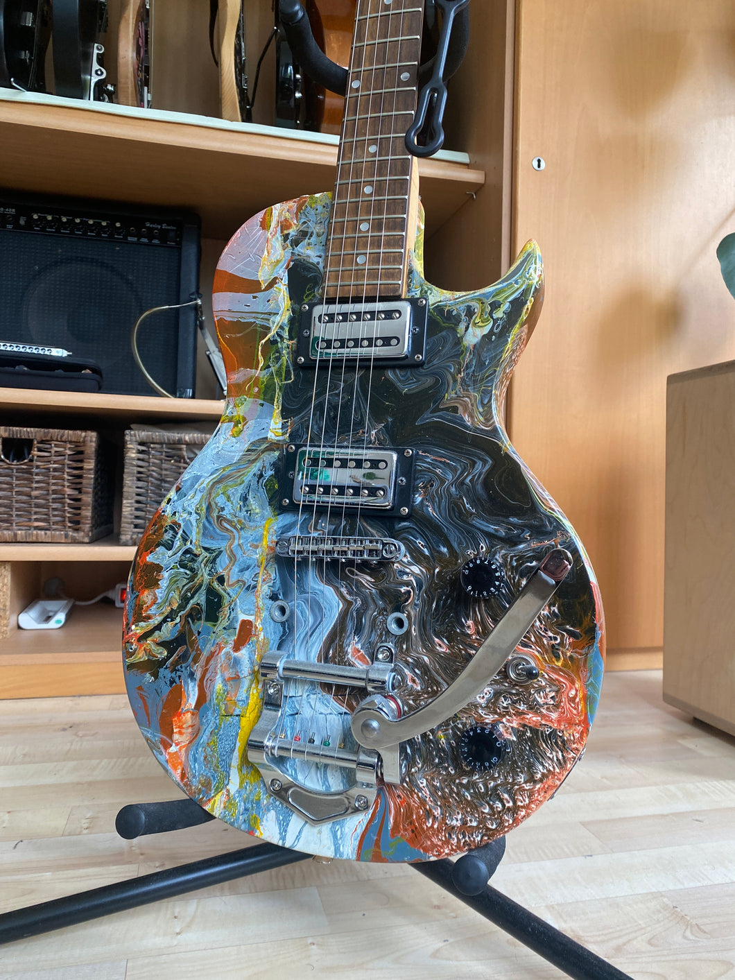 Custom Paint Les-Paul E-Gitarre (US04)